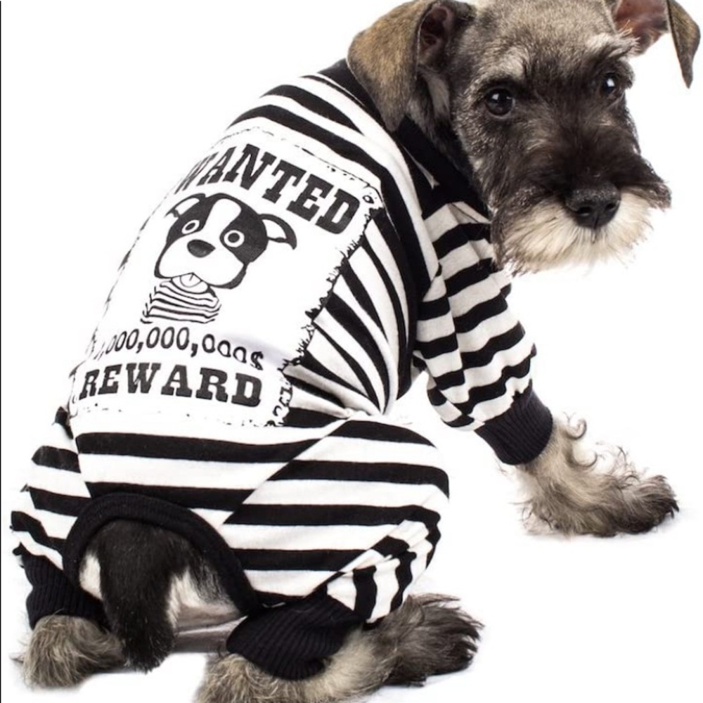 DoggyDolly MEDIUM Striped Jumpsuit Pajamas